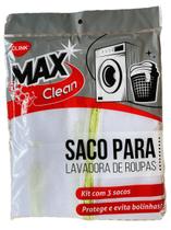 Kit 3 Saco De Lavar Roupa Evita Bolinhas Com Zíper P-30x40 Cm M-40x50 Cm G- 50x60 Cm Top