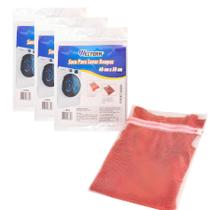 Kit 3 Saco De Lavar Roupas Delicadas Intimas Telado 60x58cm Kit 3 Saco De Lavar Roupas Delicadas Intimas Telado 60x58cm