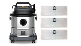 Kit 3 Saco Descartável Aspirador de Pó Electrolux GT 20 I INOX Kit 3 Saco Descartável Aspirador de Pó Electrolux GT 20 I INOX