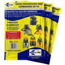 Kit 3 Saco Filtro Aspirador Electrolux Flex 1400 / Hidrovac - Kit
