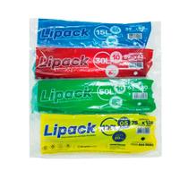 Kit 3 Saco Lixo 50 Litros Plástico Verde Rolo 10 Unidades Kit 3 Saco Lixo 50 Litros Plástico Verde Rolo 10 Unidades