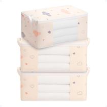 Kit 3 Saco Multiuso Organizador Guarda Roupa Coberto Edredom