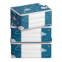 Kit 3 Saco Organizador Edredon Cobertor Multiuso Dobrável