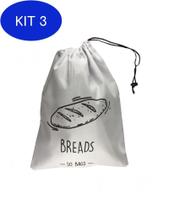 Kit 3 Sacola Para Conservar Alimentos - Sobags Bread - Youeco