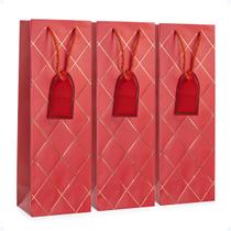 Kit 3 Sacolas De Presente Personalizada Para Bebidas Vinho Kit 3 Sacolas De Presente Personalizada Para Bebidas Vinho