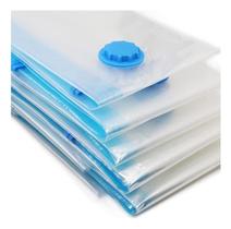 Kit 3 Sacos À Vácuo Viagem Guarda Roupa 80 X 100 Cm + Bomba