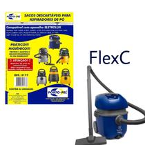 Kit 3 Sacos Aspirador de Pó Electrolux - Flex C (2177) Kit 3 Sacos Aspirador de Pó Electrolux - Flex C (2177)