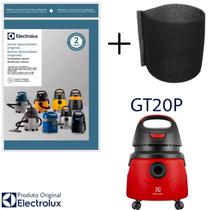 Kit 3 Sacos Aspirador de Pó Electrolux Original + Filtro - GT20P (CSE10)