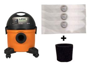 Kit 3 Sacos Aspirador Lavor Wash Compact Eco 1250w + Filtro