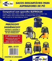 Kit 3 Sacos Aspirador Pó Electrolux A10 Clean Car - Porto Pel