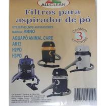 Kit 3 Sacos de Aspirador de Pó Arno AR12 Aguapó AllClean