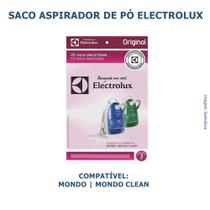 Kit 3 Sacos de aspirador de pó Electrolux - Mondo CSEMD A09208501 Original