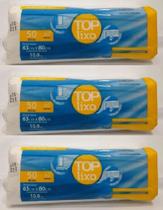 Kit 3 Sacos de Lixo 50L 90 Uni. Tipo C 63cm x 80cm