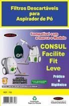 Kit 3 Sacos Descartáveis Aspirador de Pó Consul Leve