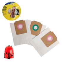 Kit 3 Sacos Descartáveis para Aspirador Electrolux Listo Neo Pet Lover