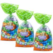 Kit 3 Sacos Mini Ovos Importados Chocolate Jacquot 670g Seleção Premium Francesa