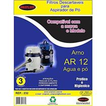 Kit 3 Sacos para Aspirador de Pó Arno AR12 Compatível