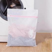 Kit 3 Sacos Para Lavar Roupas Delicadas Peças Intimas 3 Tamanhos Com Zíper