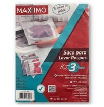 Kit 3 Sacos para Lavar Roupas Intimas com Zíper PMG-MAXXIMO