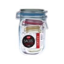 Kit 3 Sacos Zip Lock para Alimentos Nuts PVC