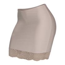 Kit 3 Saia Anágua Saiote comprido Feminino Com Barra Renda Bege Preto Atacado