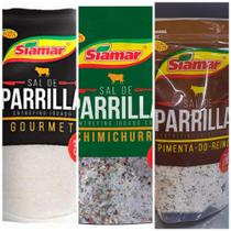 kit 3 Sal de Parrilla Entrefino Tradicional+Chimichurri+Pimenta do Reino Siamar 420gr Gourmet kit 3 Sal de Parrilla Entrefino Tradicional+Chimichurri+Pimenta do Reino Siamar 420gr Gourmet
