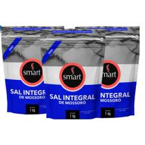 KIT 3 Sal Fino Integral Marinho de Mossoró 1kg Smart KIT 3 Sal Fino Integral Marinho de Mossoró 1kg Smart