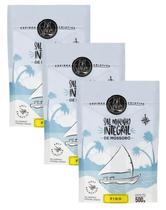 kit 3 Sal Marinho Fino Integral Mossoró BR Spices Salt 500g