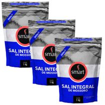 Kit 3 Sal Marinho Integral de Mossoró Grosso Smart 1kg
