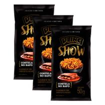 Kit 3 Salgadinho Aperitivo Plinc Show Sabor Costela 50g