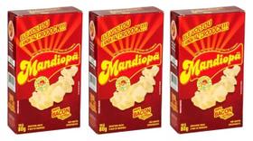 Kit 3 salgadinho mandiopã sabor bacon 80g cada