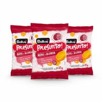 Kit 3 salgadinho sabor presunto c/ milho e quinoa 25g belive