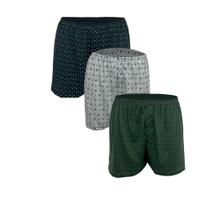 Kit 3 Samba Canção Masculina Diones Com Elástico Na Cintura Kit 3 Samba Canção Masculina Diones Com Elástico Na Cintura