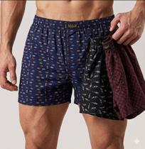 Kit 3 Samba Canção Short de Dormi Masculino em Liganete Sortidos Tamanho:GG