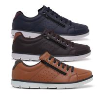 Kit 3 Sapatênis Casual Masculino Elástico e Zíper Lateral