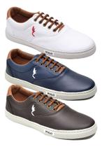 Kit 3 Sapatenis Casual Masculino Esporte Fino Moderno Estilo