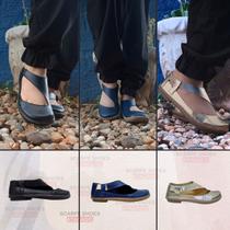 Kit 3 Sapatilhas Boneca Sintético Preto/Marinho/Dourada