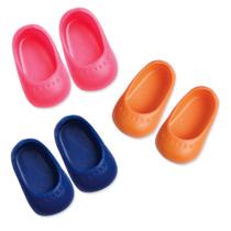 Kit 3 Sapatinhos De Boneca Sapatilha Sola 6cm Laço de Fita