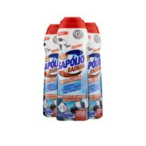 Kit 3 Sapólio Cremoso Limpa Alumínio Bombril Radium 250ml