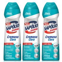KIT 3 Sapólio Radium Cremoso Bombril Com Cloro Ativo