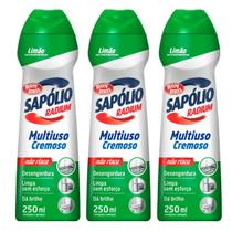 KIT 3 Sapólio Radium Cremoso Bombril Limão