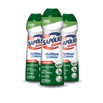 Kit 3 Sapólio Radium Cremoso Limão Desengordurante 250ml Kit 3 Sapólio Radium Cremoso Limão Desengordurante 250ml