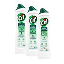 Kit 3 Saponáceo Cremoso Cif Multiuso Limão 450ml