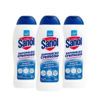 Kit 3 Saponáceo Cremoso Sanol 500ml Fragrância Original Kit 3 Saponáceo Cremoso Sanol 500ml Fragrância Original