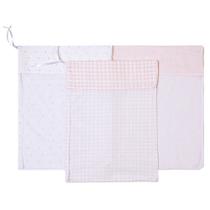 Kit 3 Saquinhos de Maternidade Papi 40x30cm Feminino