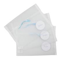 Kit 3 Saquinhos Maternidade Organizadores De Malas de Viagens Tule Reforçado Azul - Minha Casa Baby