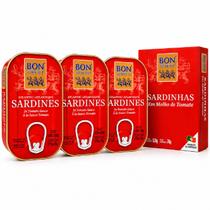 Kit 3 Sardinha Portuguesa em Tomate BON APPETIT 120g