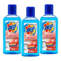 KIT 3 SECANTE ABRILHANTADOR DEOLINE PARA MÁQUINA DE LAVAR LOUÇAS 140ml LIMPA E DÁ BRILHO MAIS RÁPIDO