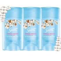Kit 3 Secret Antitranspirante Powder Project Cotton Defense