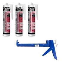 Kit 3 Sela Trincas Fissuras Rachaduras + Pistola Aplicadora